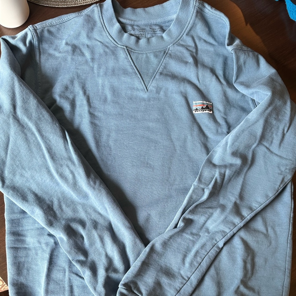 Patagonia Men’s M blue sweatshirt. Great condition. Never been worn